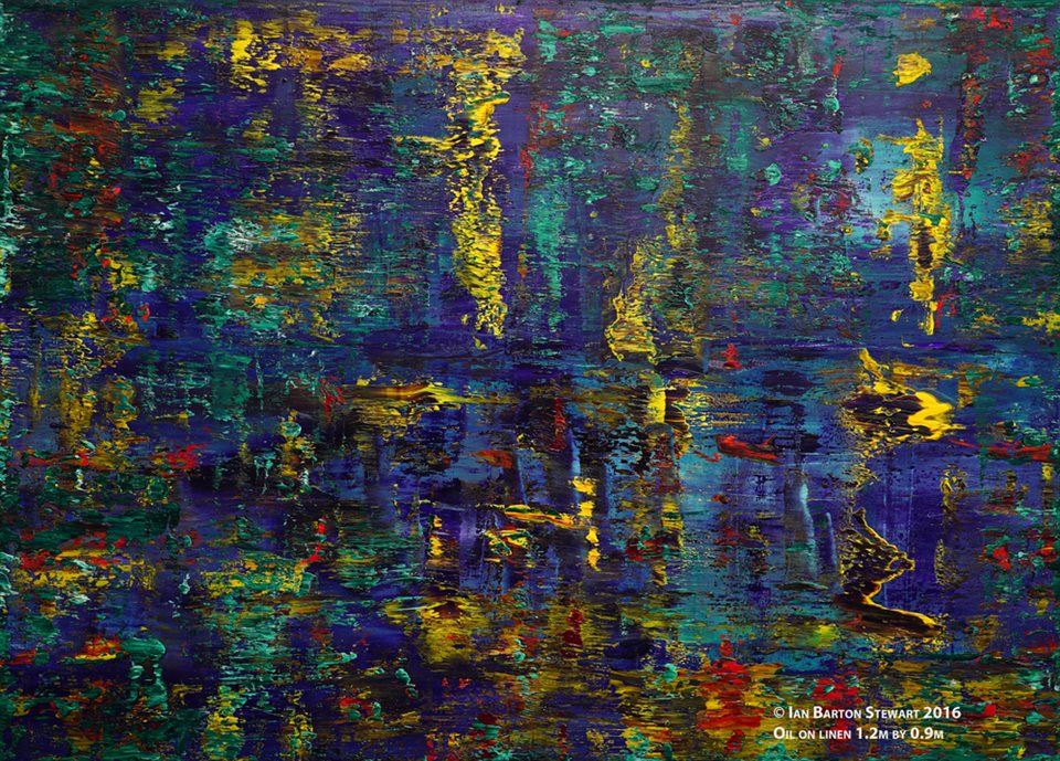 Reflections On Water: A stunning painting painted in early 2016. Destined to become regarded as one of the 21st century's masterpieces. Reflections on water is a subject that has fascinated artists and musicians for centuries. The best known musical work of this subject is Debussy's Reflets dans L'eau, from his composition Images.&nbsp;Oil on linen 1.2m by 0.9m.